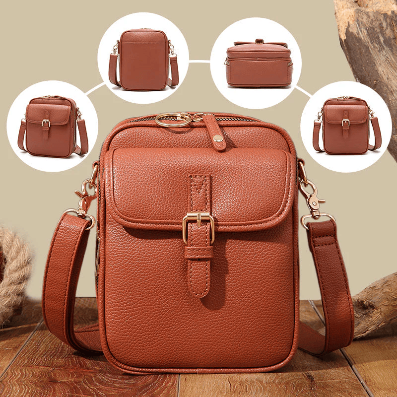 Strathmere™ Leather Crossbody — Effortless Style and Organized Freedom in Every Step