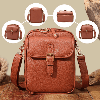 Strathmere™ Leather Crossbody — Effortless Style and Organized Freedom in Every Step