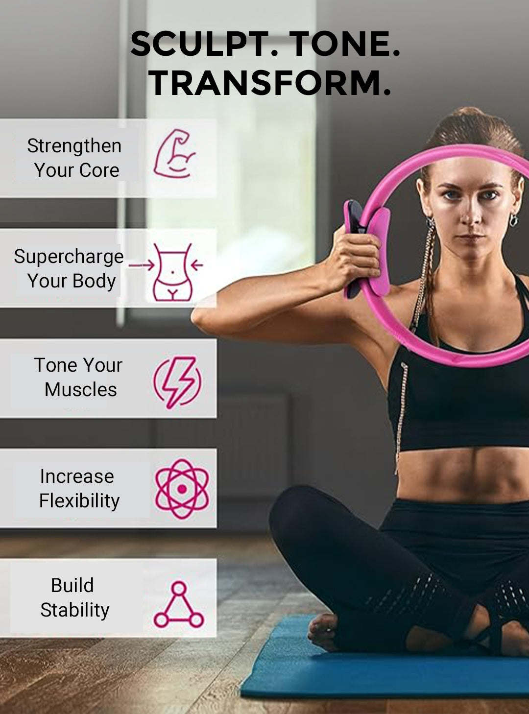 VibraTone™ Ring — Sculpt Lean Strength and Stand Tall with Every Squeeze