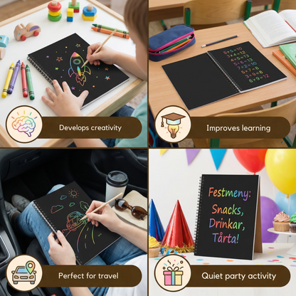 SpectraSwipe™ — Ignite Your Creativity and Melt Stress with Every Mess-Free Scratch
