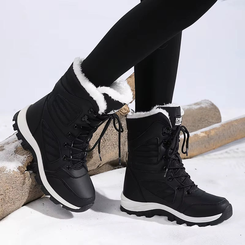 Women's Snow Boots Waterproof & Insulated High-Top