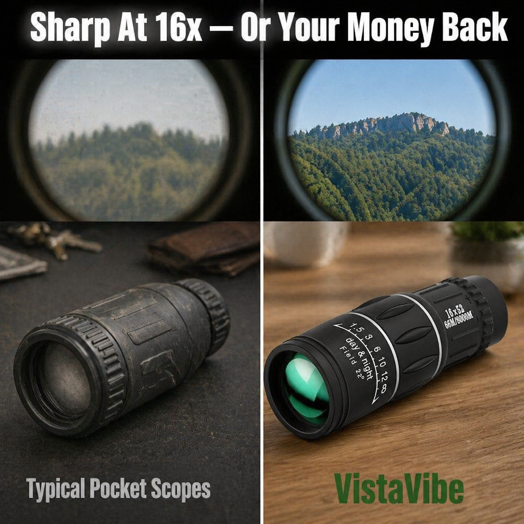 VistaVibe™ — View Sports, Wildlife, and Concerts 16x Closer Right From Your Pocket