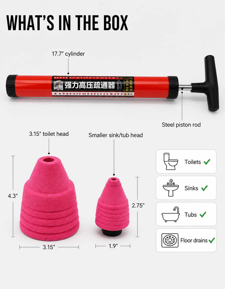 PipePulse™ — Blast Away Clogs Instantly and Take Back Your Home Peace