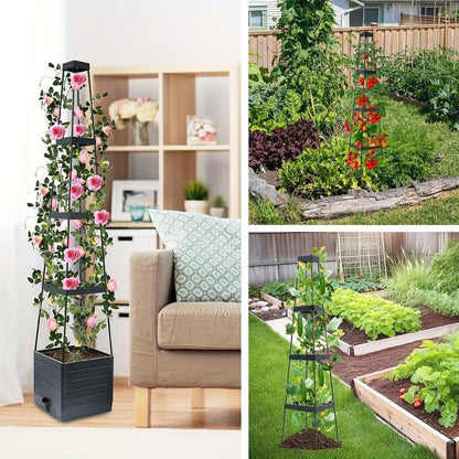 SkyRoot™ Tower — Transform Tiny Spots into Towering, Lush Gardens with Effortless Care