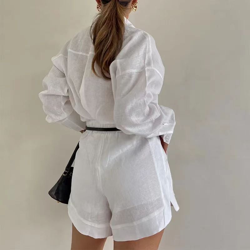 BreezeAura™ Linen Set — Stay Fresh and Flawless in Effortless Summer Cool