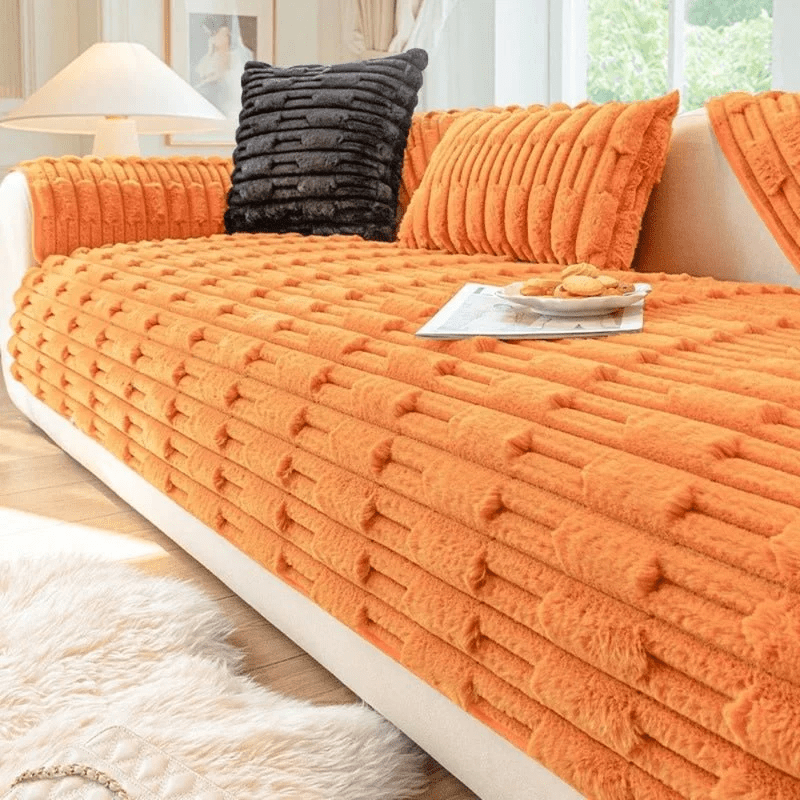 VelvetLuxe™ — Wrap Your Sofa in Irresistible Warmth and Plush Protection