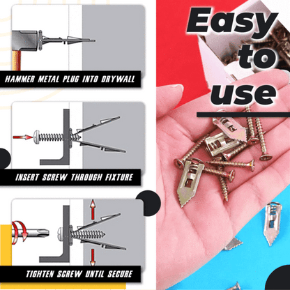 IronGrip™ Anchors — Hang Heavy with Rock-Solid Strength and Zero Wall Damage