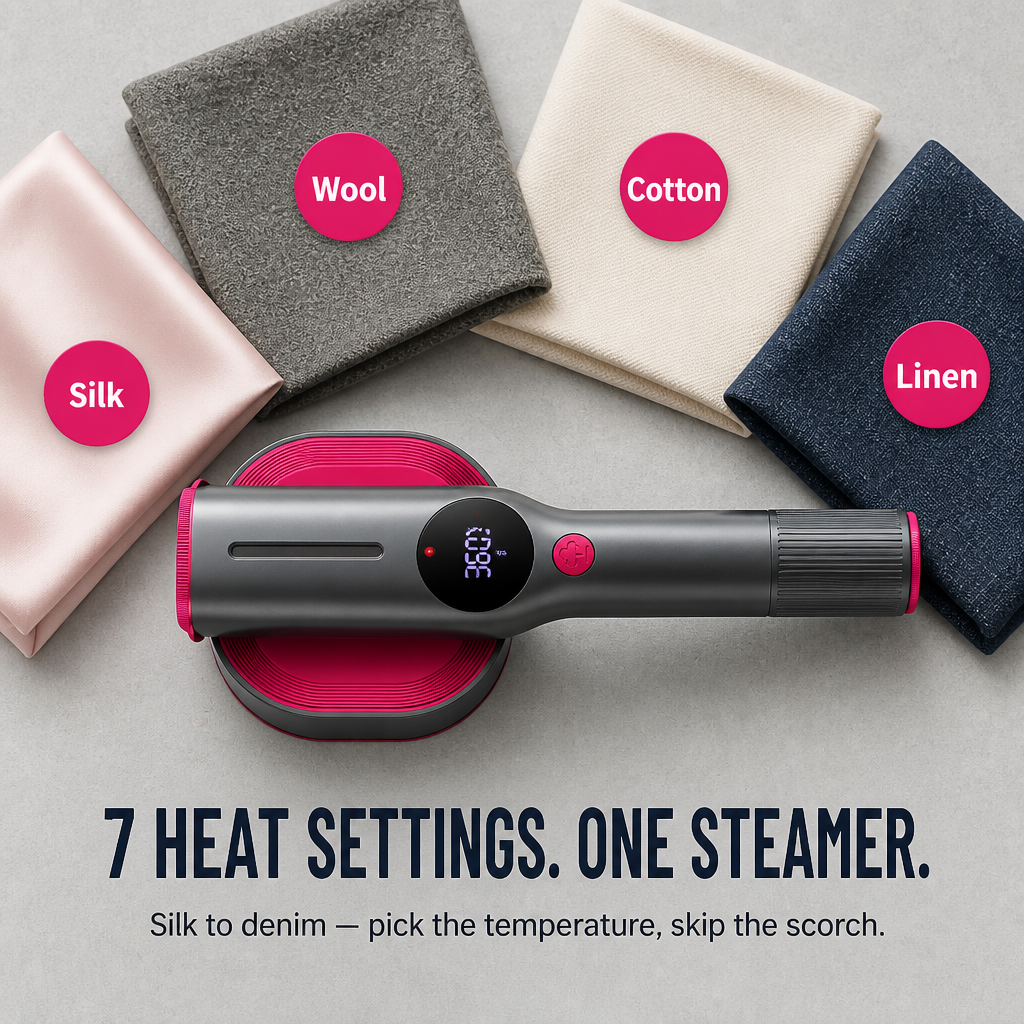 GlideSteem™ — Look Sharp Instantly with Effortless, Travel-Ready Wrinkle Power