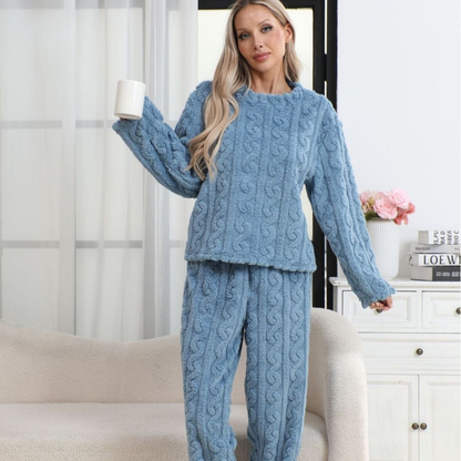 LumaTherm™ Pajama Set — Wrap Yourself in Silky Soft Warmth That Ends Sleepless, Chilly Nights