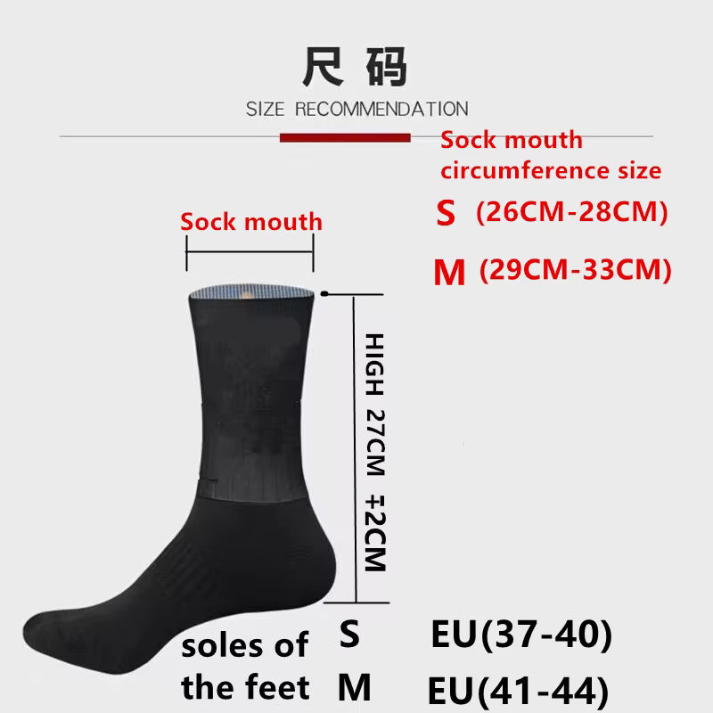 Cycling Socks Seamless Anti-Slip Compression