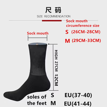 Cycling Socks Seamless Anti-Slip Compression