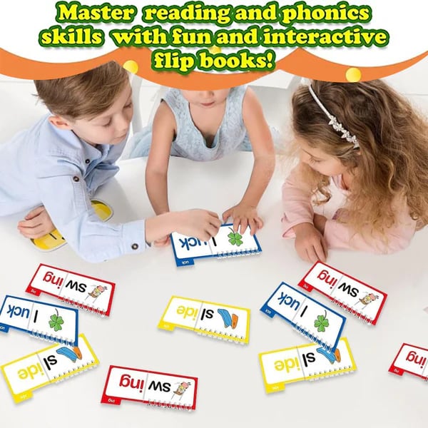 LumoLex™ Word Family Flip Books — Turn Every Reading Struggle Into Proud, Confident Smiles