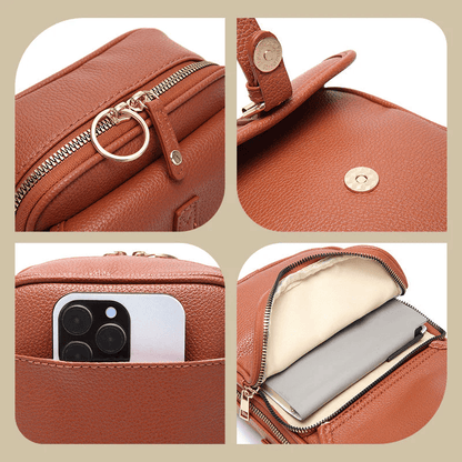 Strathmere™ Leather Crossbody — Effortless Style and Organized Freedom in Every Step