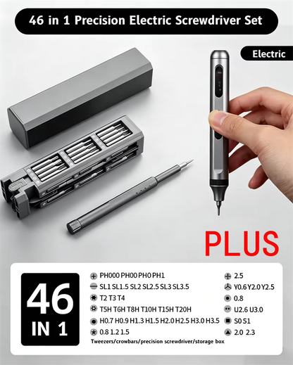 Precision Screwdriver Set 46 In 1 Magnetic S2 Steel