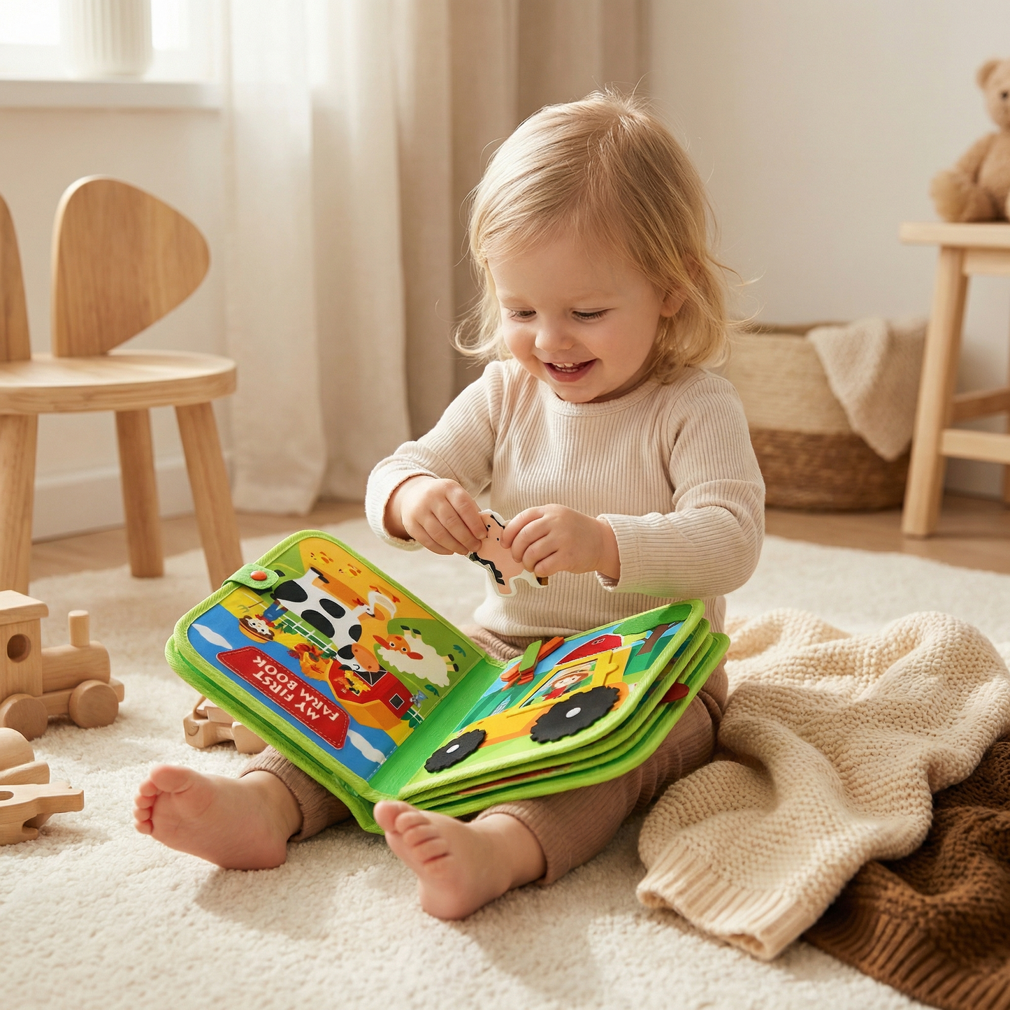 SproutPlay™ Interactive Farm Book — Spark Endless Joy and Confidence with Every Touch