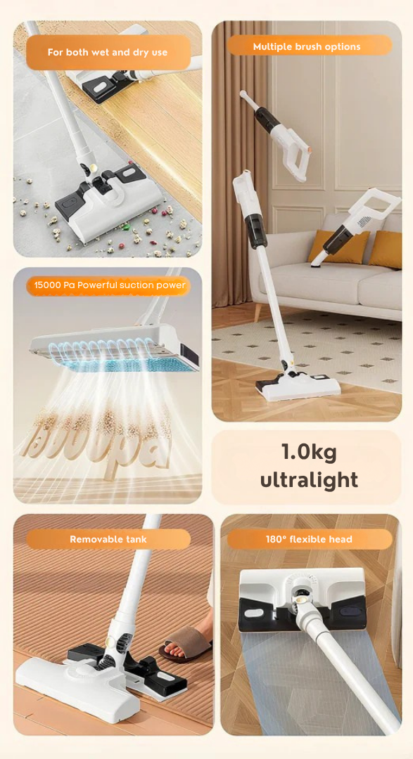 GlidePure™ 3-in-1 Cordless Cleaner — Effortless Power That Revives Your Home’s Freshness and Freedom