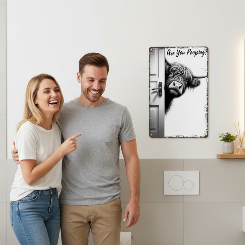 CozyMoo™ Laugh Sign — Turn Your Bathroom into a Hub of Joy and Unforgettable Smiles