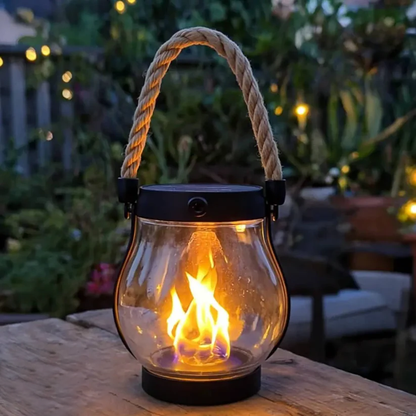 EmberAura™ Solar Lantern — Capture Endless Cozy Nights with Magical, Safe Firelight