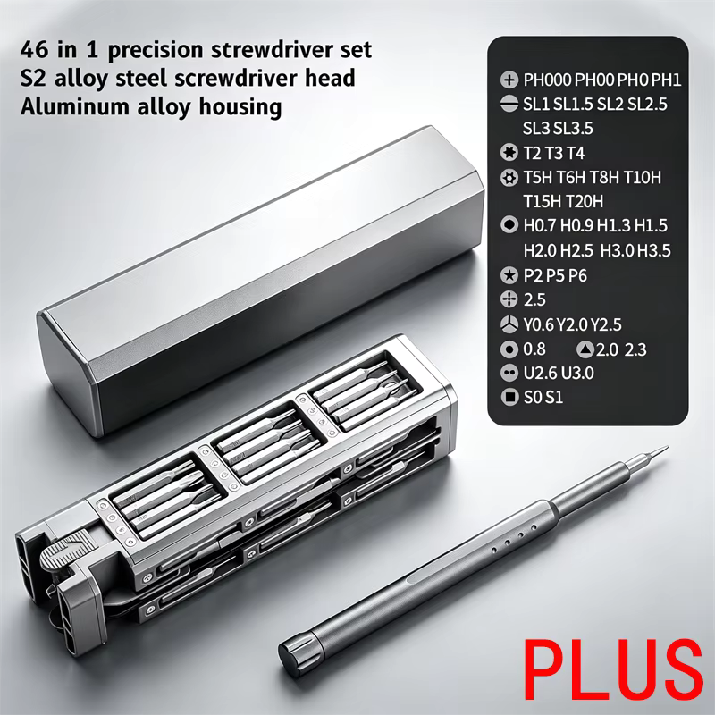 Precision Screwdriver Set 46 In 1 Magnetic S2 Steel