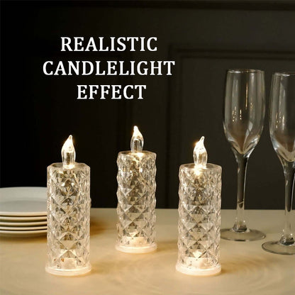 LumaLuxe™ Prism Candle — Ignite Timeless Romance with Effortless, Flame-Free Glow