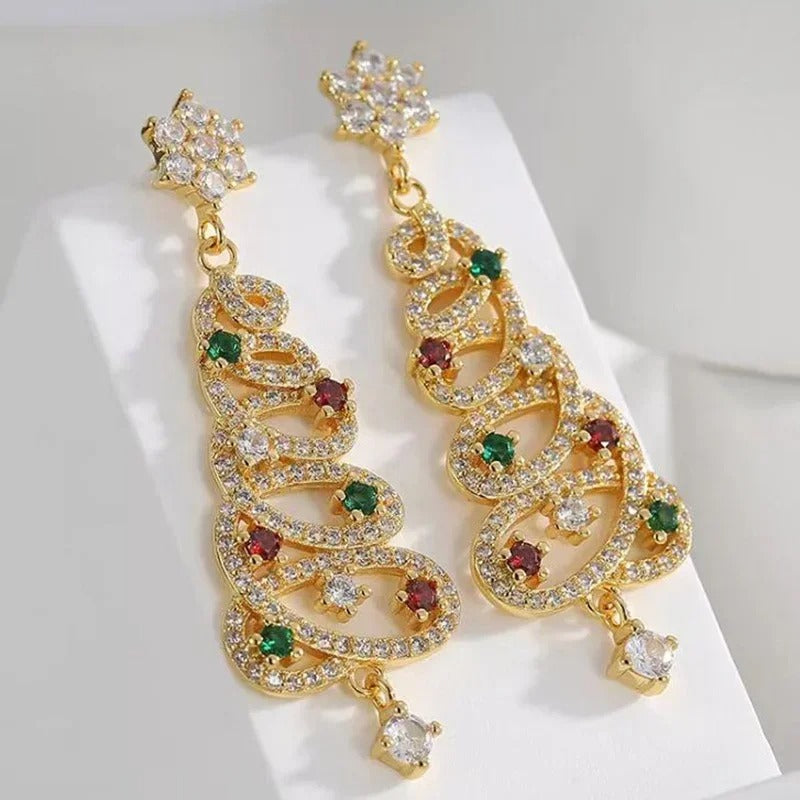 RadiantLux™ Christmas Earrings — Illuminate Every Celebration with Effortless, All-Day Sparkle