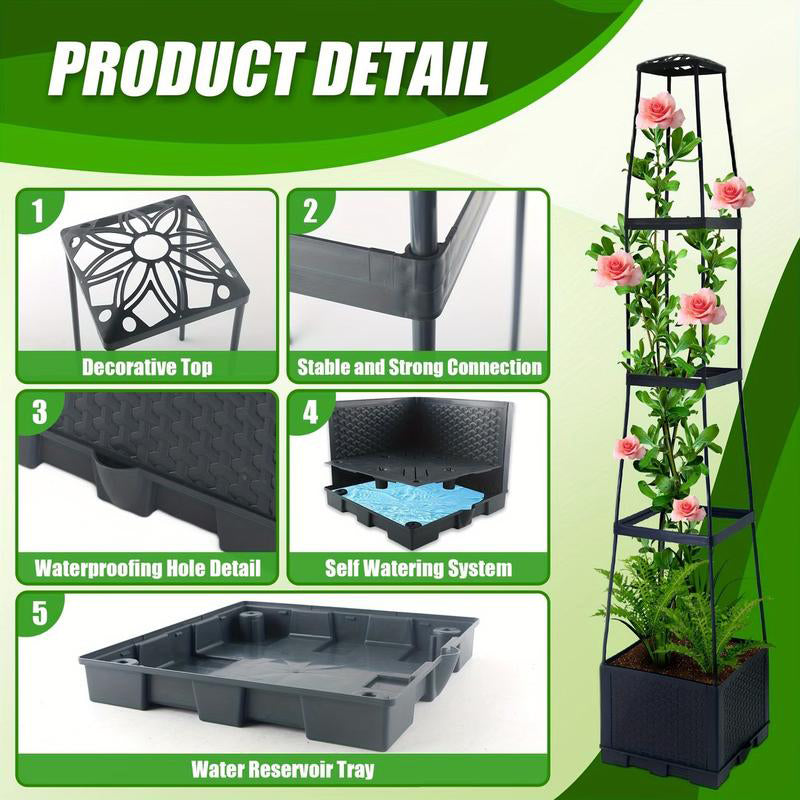 SkyRoot™ Tower — Transform Tiny Spots into Towering, Lush Gardens with Effortless Care