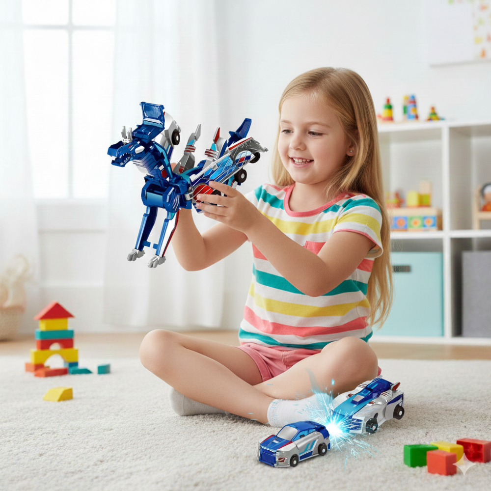 BlazeShift™ — Ignite Your Child’s Imagination with Magnetic Transformations That Spark Endless Adventure