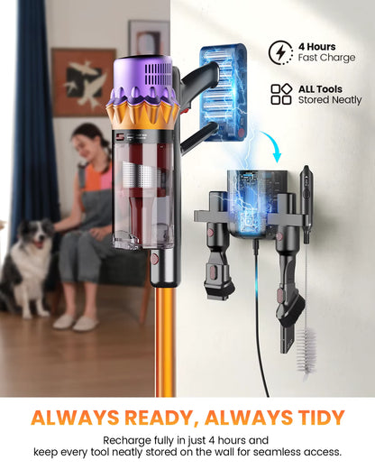Cordless Vacuum Brushless Motor Turbo Suction 80 Min Runtime