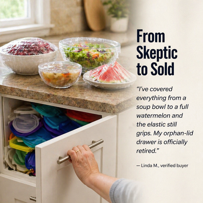 FlexSeal™ — Snap-On Freshness That Saves Your Leftovers and Sanity
