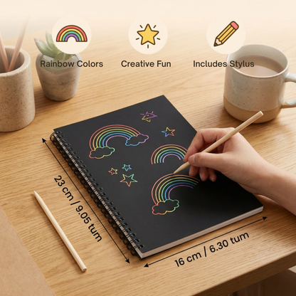 SpectraSwipe™ — Ignite Your Creativity and Melt Stress with Every Mess-Free Scratch