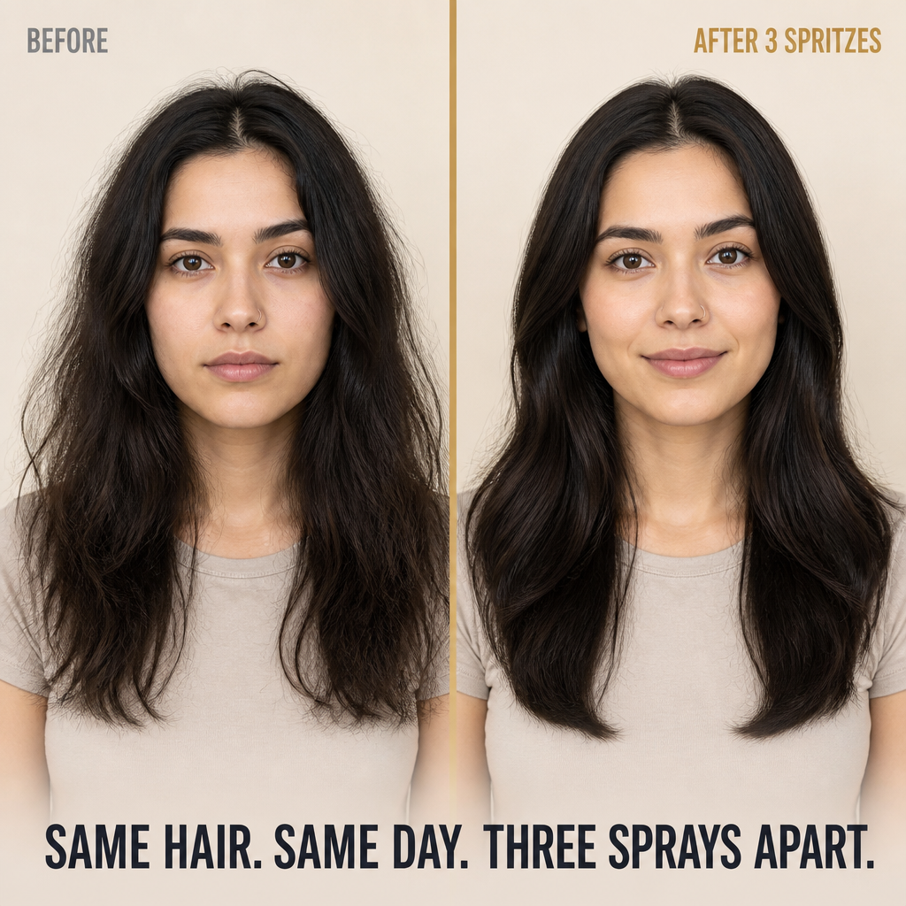 SilkaMist™ — Effortless Shine and Frizz-Free Softness Without the Greasy Roots