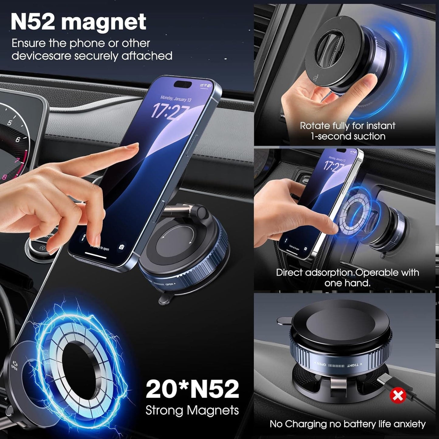 TitanGrip™ — Unbreakable Phone Security That Locks You In and Lights Your Way