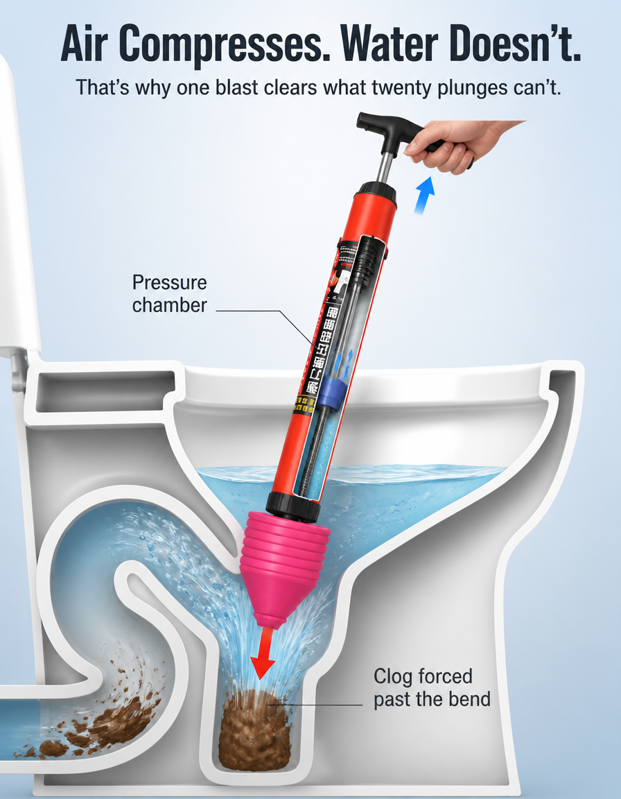 PipePulse™ — Blast Away Clogs Instantly and Take Back Your Home Peace