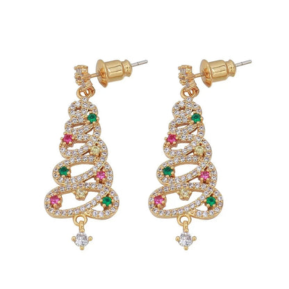 RadiantLux™ Christmas Earrings — Illuminate Every Celebration with Effortless, All-Day Sparkle