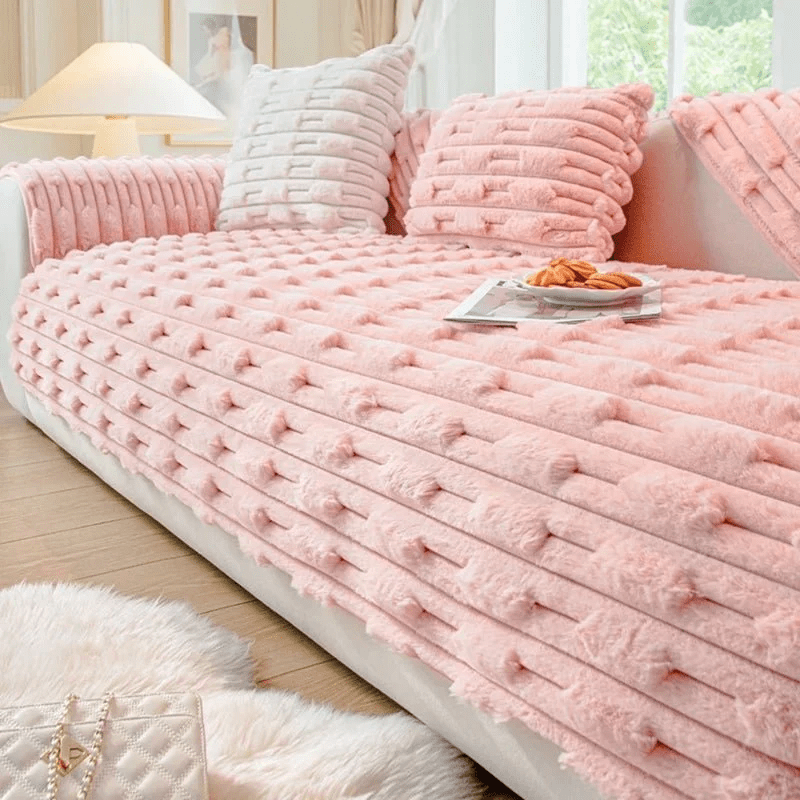 VelvetLuxe™ — Wrap Your Sofa in Irresistible Warmth and Plush Protection