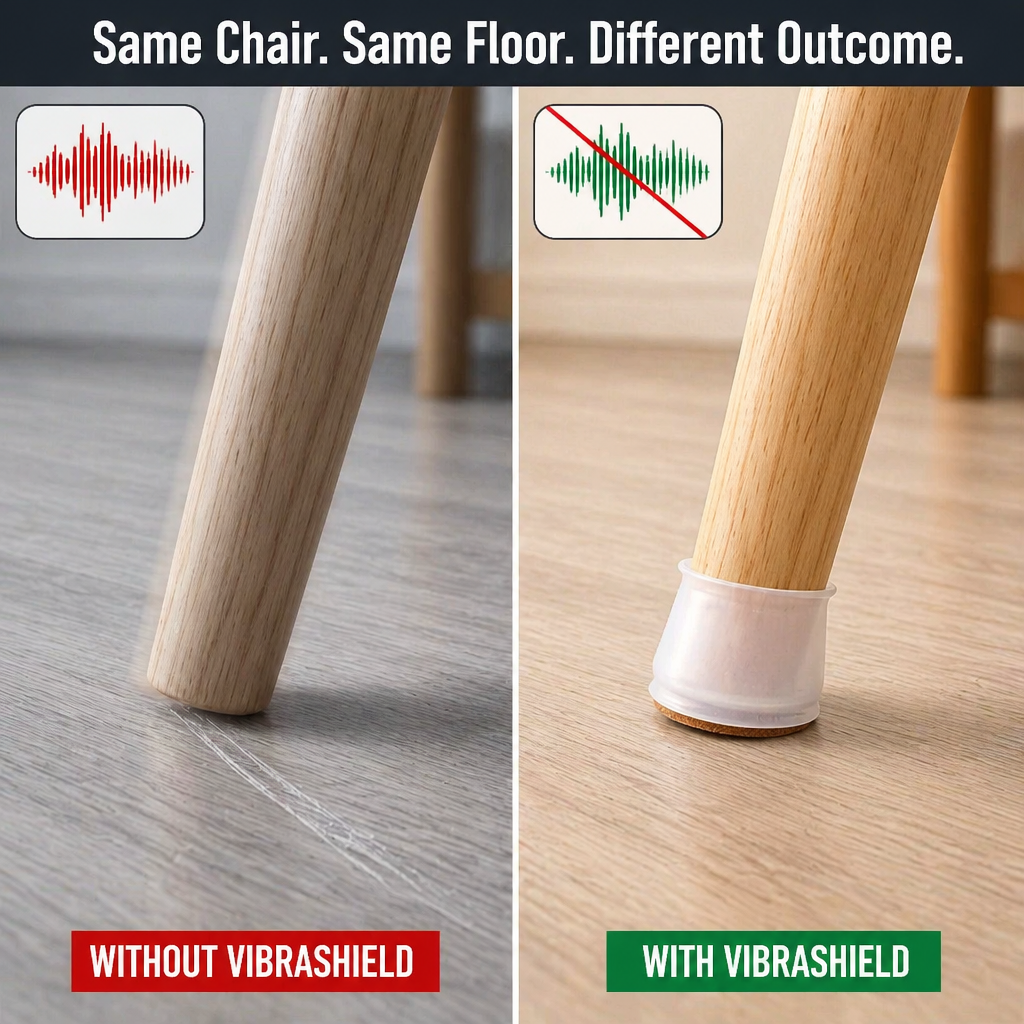 SilencioGuard™ — Glide Chairs Silently and Shield Your Floors from Every Scratch