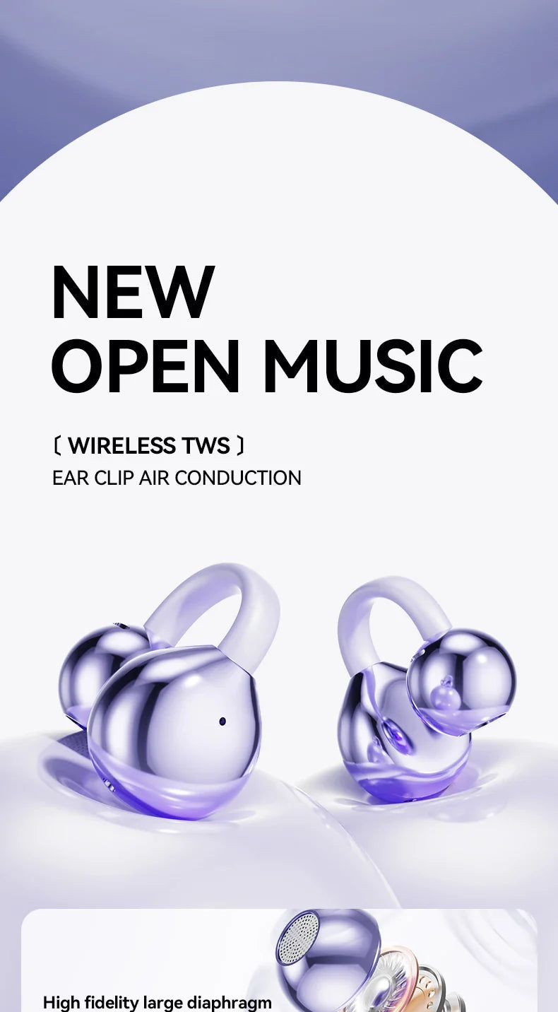 SonicClip™ — Feel Every Beat with Featherlight Comfort and Crystal-Clear Sound