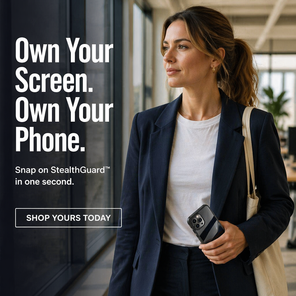 StealthGuard™ Privacy Armor — Stop Screen Snoopers and Shield Both Sides Instantly