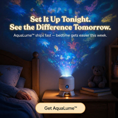 AquaLume™ — Soothe Restless Sleep with a Living Underwater Light Display