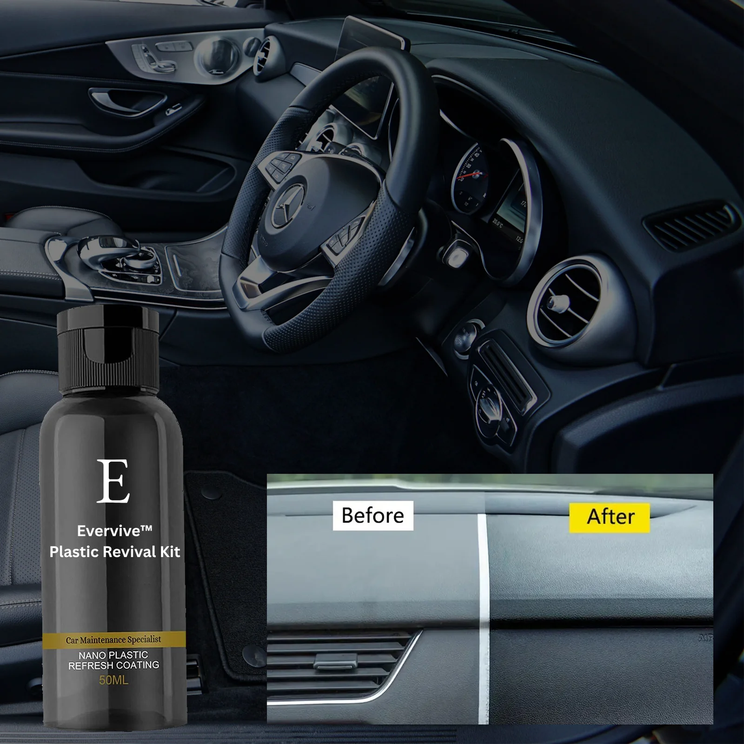 RadiantEdge™ Plastic Revival Kit — Instantly Bring Dull Plastics Back to Deep, Lasting Shine