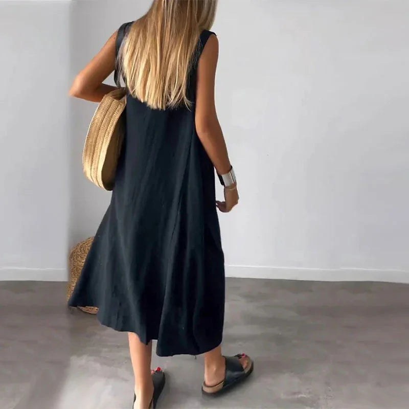 SolaraSilk™ Dress — Feel the Breeze, Flaunt Your Freedom All Day