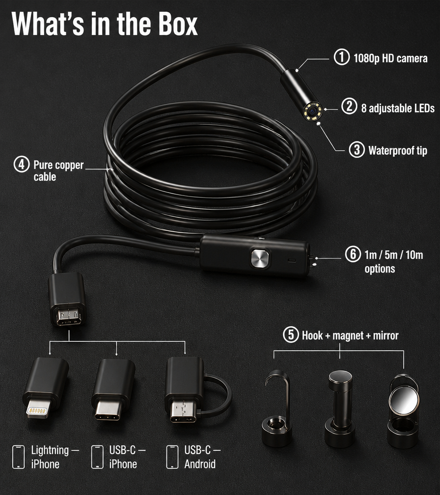 TubeScope™ — See Hidden Problems Instantly and Fix Like a Pro