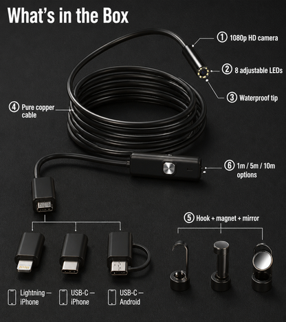 TubeScope™ — See Hidden Problems Instantly and Fix Like a Pro