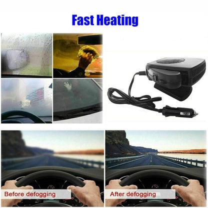 12V Car Heater | Portable Ceramic Fan Heater | Auto Thermostat & Quick Defrost