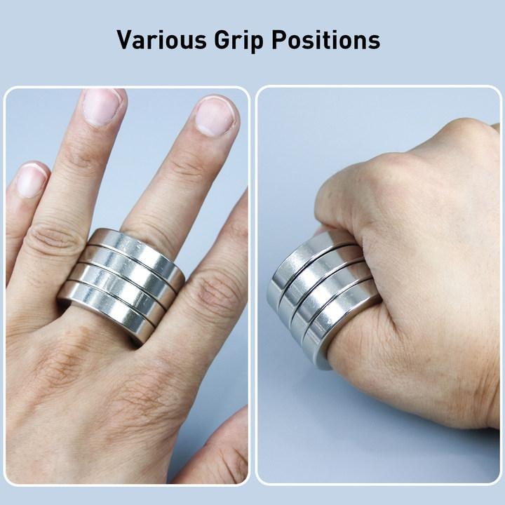 4-Ring Foldable Fidget Toy | Smooth Rotating Rings | Titanium-Plated Steel | Stress Relief