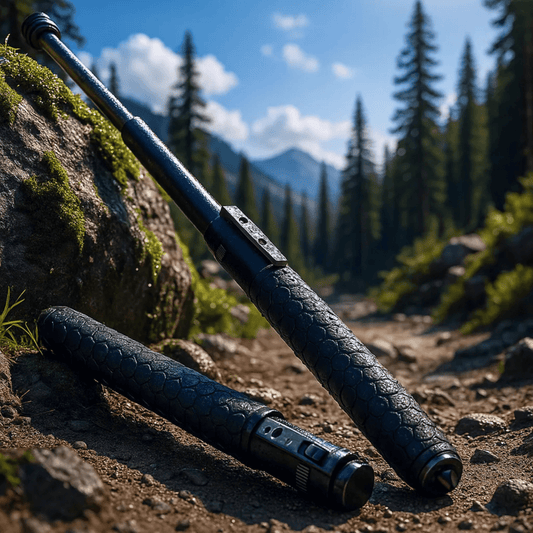Adjustable Hiking Stick | Automatic Pop-Up & Anti-Slip Handle | Lightweight Compact for Travel