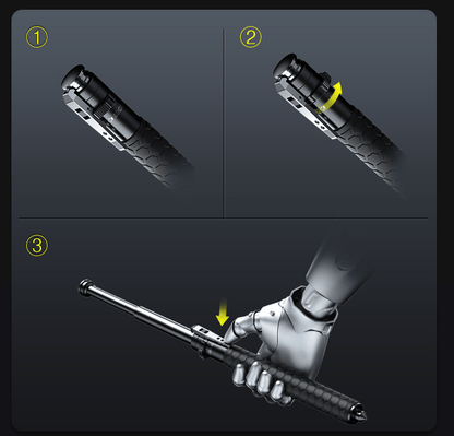 Adjustable Hiking Stick | Automatic Pop-Up & Anti-Slip Handle | Lightweight Compact for Travel