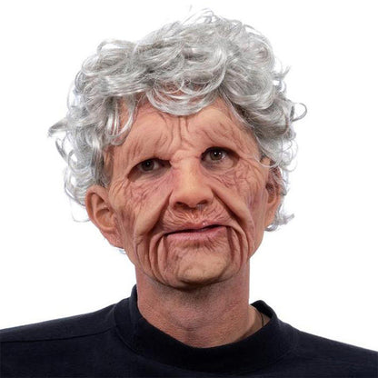 Adult Full-Face Mask | Hyper-Realistic Beard | Natural Latex, Breathable Fit | Halloween & Cosplay