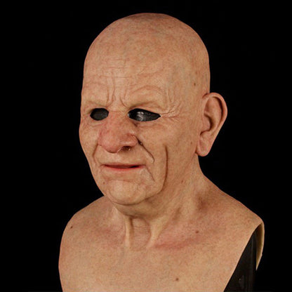 Adult Full-Face Mask | Hyper-Realistic Beard | Natural Latex, Breathable Fit | Halloween & Cosplay