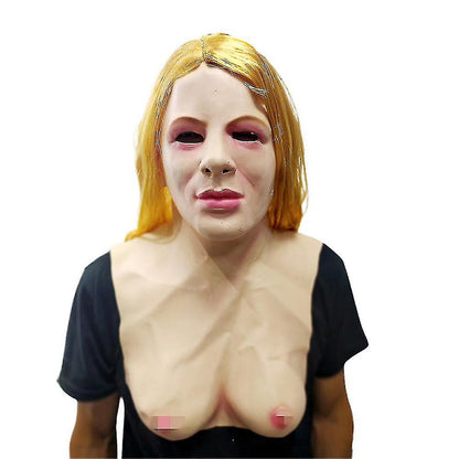 Adult Full-Face Mask | Realistic Elderly Man Face | Natural Latex | Comfortable & Breathable